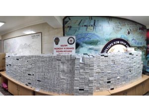 Mardin’de 26 bin 400 paket gümrük kaçağı sigara ele geçirildi