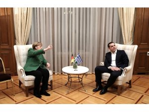 Almanya Başbakanı Angela Merkel Atina’da
