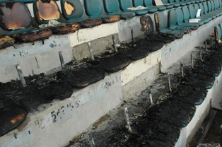Konyaspor'un stadı kundaklandı