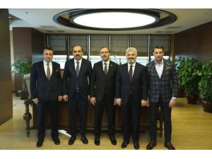 Hekimoğlu Trabzon FK yöneticileri, Bakan Kasapoğlu ile görüştü