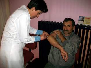 Beyşehir’de hacı adayları aşı oldu