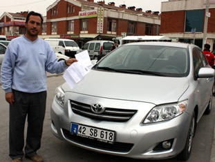 2008 model araca 2006 yılından ceza
