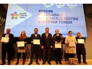 Nazilli Ticaret Odasında sertifika ve ödül töreni düzenlendi