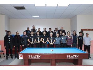 Karaman’da 3 bant bilardo müsabakaları sona erdi