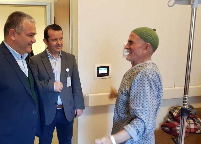 Başkan Karahan'dan, hasta ziyareti