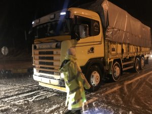 Akseki-Seydişehir karayolunda ulaşımda aksamalar meydana geldi