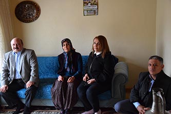 Kaymakam Karaca'nın ev ziyaretleri