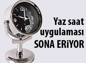 Saatlerinizi geri almayı unutmayın