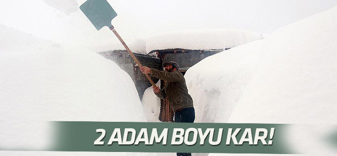 Ovacık'ta kar kalınlığı 3 metreye ulaştı