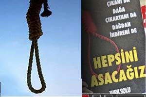 Taksim'in ortasında asarız pankartı