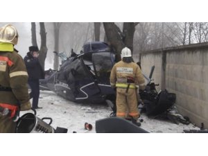 Kazakistan'da helikopter kazası: 1 ölü