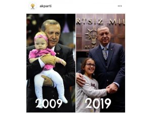 Cumhurbaşkanı Erdoğan “10YearsChallenge” akımına katıldı