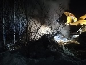 Bağ evinde yangın çıktı
