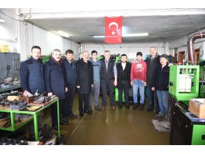 Başkan Babaş, Kuzeykent Sanayi Sitesi esnaflarını ziyaret etti