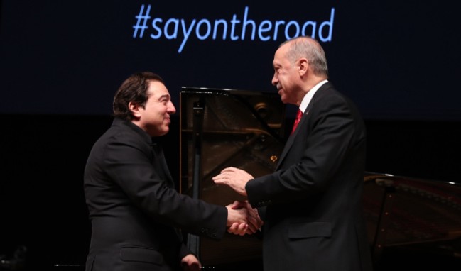 Cumhurbaşkanı Erdoğan, Fazıl Say konserinde...