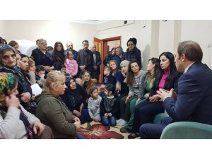 Başkan Epcim, 6 ayrı aileyi evlerinde ziyaret etti