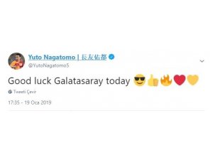Milli takımında olan Nagatomo’dan Galatasaray’a destek