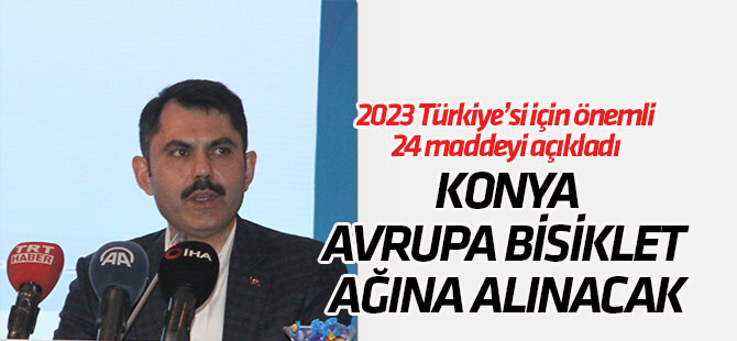 Konya'ya EuroVelo bisiklet ağı