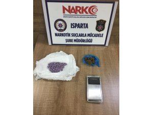 Isparta’da yolcu otobüsünden uyuşturucu ele geçirildi