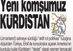 Yeni komşumuz Kürdistan