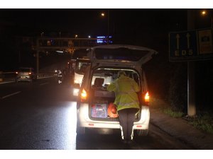 Üsküdar’da otomobil bariyerlere çarptı; 1 yaralı