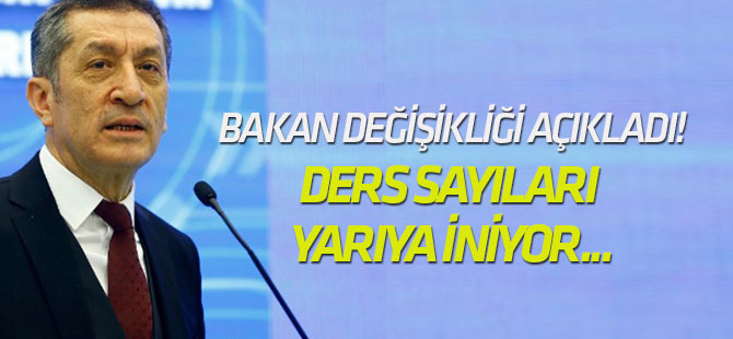 Milli Eğitim Bakanı önemli değişikliği açıkladı!