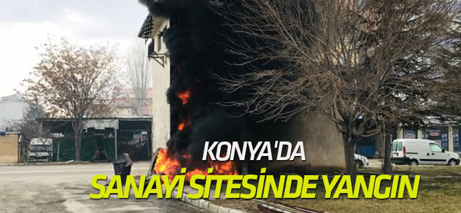 Ilgın'da Sanayi Sitesinde Yangın
