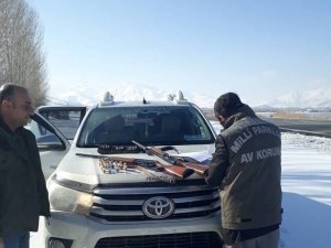 Dkmp ekiplerinin hafta sonu kaçak avcı mesaisi