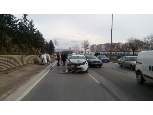 Gaziantep’te maddi hasarlı kaza