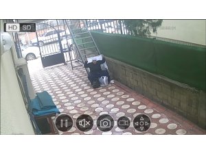Kadın kılığına girip dilenen şahıs kameralara yakalandı