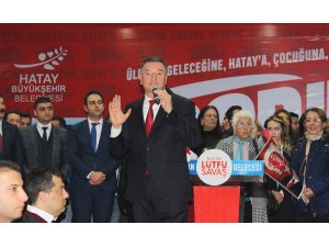 Hatay Büyükşehir Belediye Başkanı Savaş: “Atalarımızdan almış olduğumuz bayrağı geleceğe huzur içerisinde taşımak için adayız”