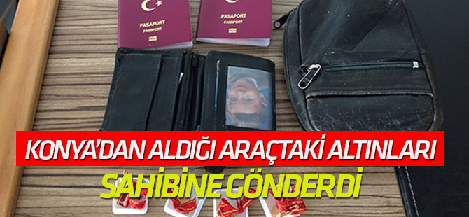 Yeni Aldığı Araçtan Çıkan Altınları Sahibine Gönderdi