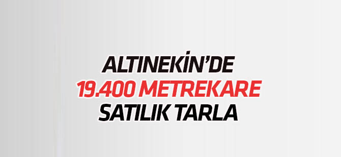Altınekin'de satılık tarla