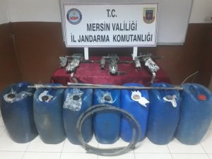 Mersin’de akaryakıt hırsızlığı zanlıları yakalandı