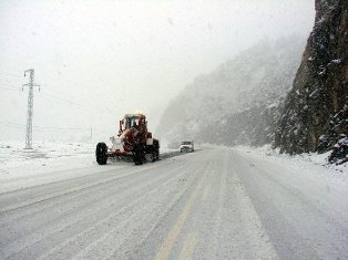 Memleketimden kar manzaraları