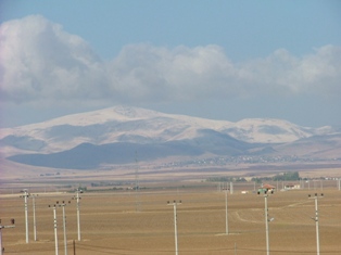 Kulu'ya yılın ilk karı yağdı