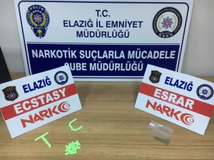 Elazığ’da uyuşturucu haplarla yakalanan şüpheli tutuklandı