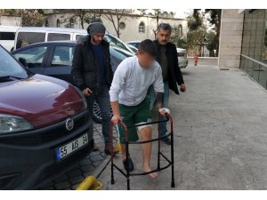 Silahla kendini yaralayan şahıs adliyede