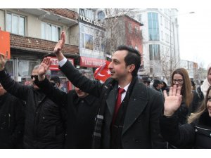 MHP Başkan adayı Halil Kaçar’a Coşkulu Karşılama