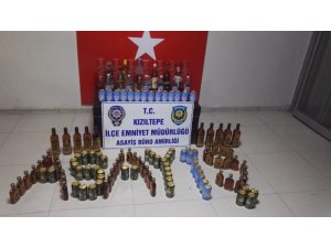 Mardin’de 145 adet kaçak içki ele geçirildi