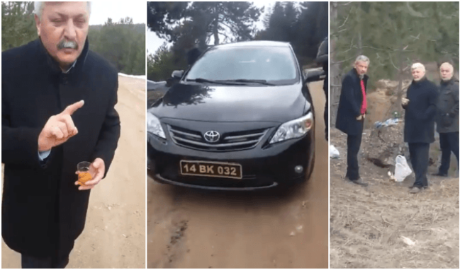 CHP'li başkan makam otomobili ile alemde yakalandı!