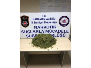 Karaman’da esrar operasyonu: 2 zanlı adliyede