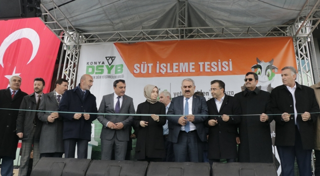 Konya DSYB'nin süt işleme tesisi hizmete açıldı