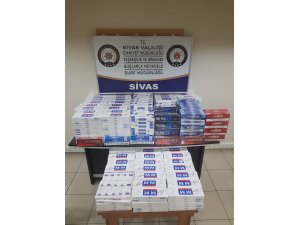 Sivas'ta kaçak sigara operasyonu