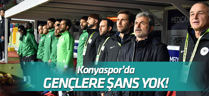 Konyaspor'da gençlere şans yok