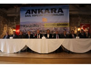Ankara’da bulunan STK’lar Özhaseki’yi destekleme kararı aldı