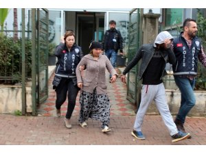 Akü hırsızı karı koca polisten kaçamadı