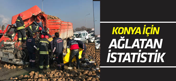 Konya trafik kazalarında ilk 5'te