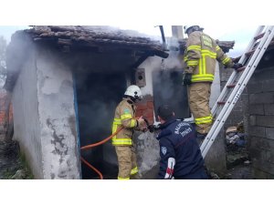 Sobadan çıkan yangın korkuttu