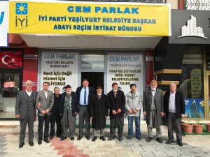 İYİ Parti Yeşilyurt adayı Cem Parlak’a ziyaret